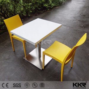 Kingkonree Solid Surface Stone Restaurant Table and Chair