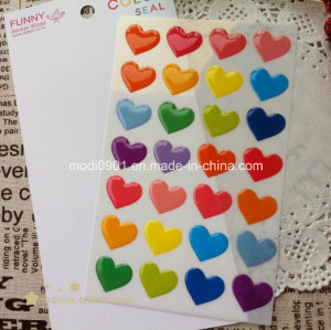 Heart Resign Dome Logo Epoxy Label Sticker, Epoxy Sticker Label, Soft Epoxy Resin Dome Label